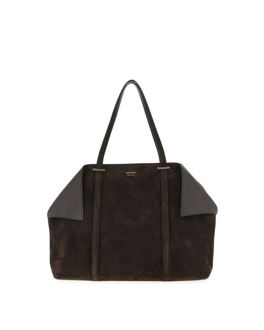Ferragamo Black Shopping Bags