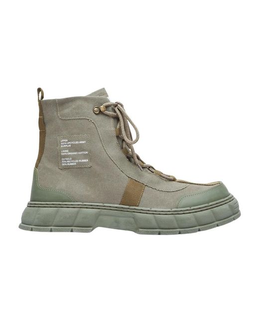 Lace-Up Boots di Viron in Green da Uomo