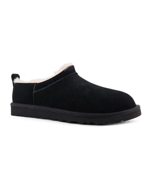 Ugg Schoenen ,Zwart ,Suède Classic Micro Slipper in het Black voor heren