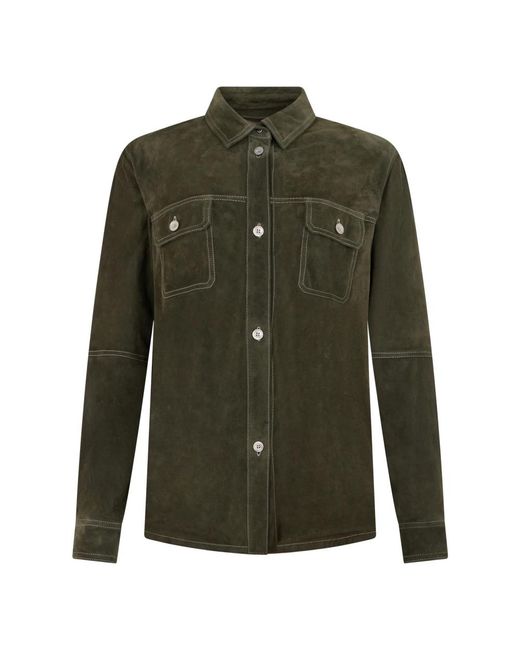 Leather Jackets Moorer en coloris Green
