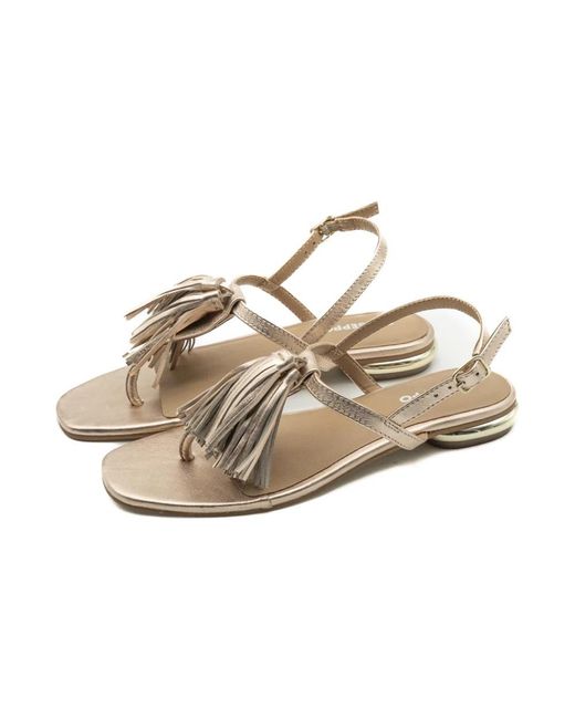 Gioseppo Metallic Escanaba Flat Sandal