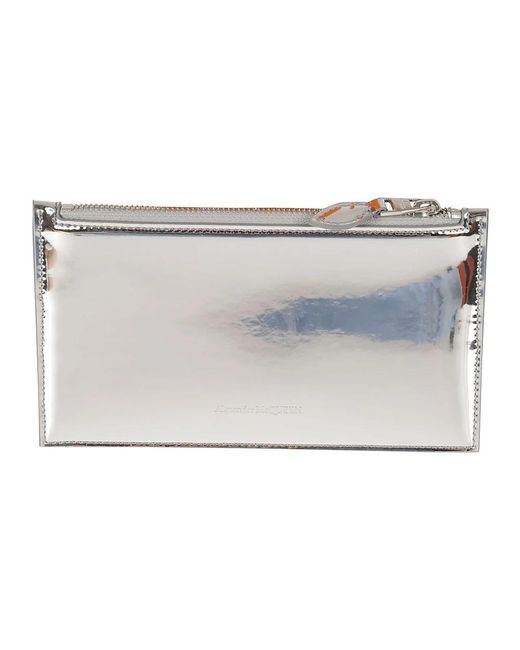 McQueen Accessoires ,Grijs ,Wallet in het Metallic