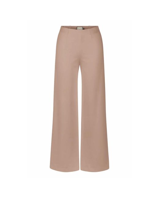 Wide Trousers Seductive de color Brown