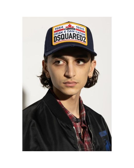 DSquared² Accessoires ,Blauw ,Katoen Baseball Cap in het Blue voor heren