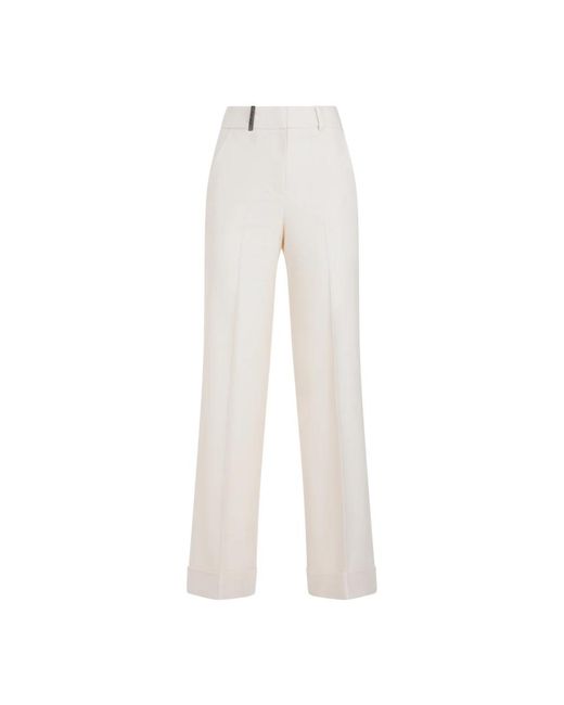 Wide trousers Peserico de color White