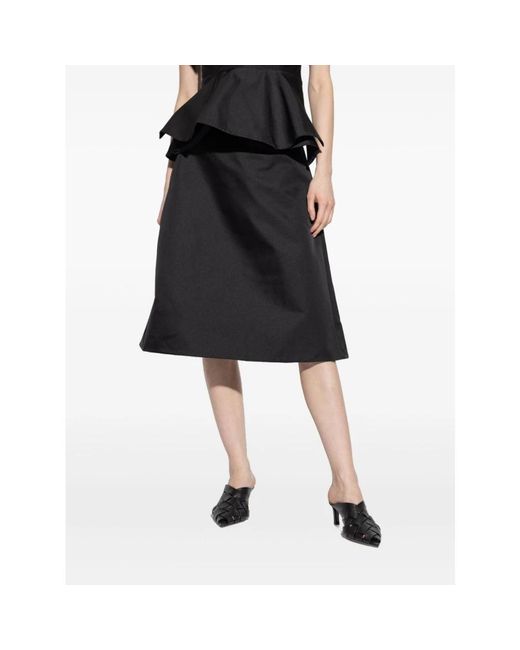 Alexander McQueen Black Midi Skirts
