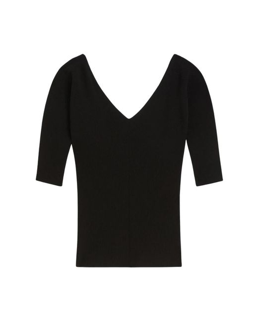 Weekend by Maxmara Black V-Neck Knitwear