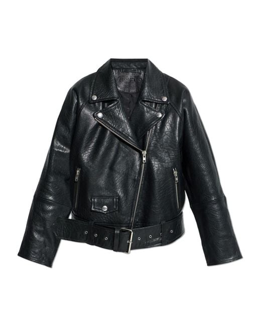 Leather Jackets Stand Studio de color Black