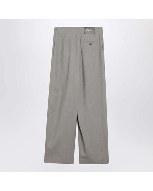 Loewe Gray Pantalone A Palazzo