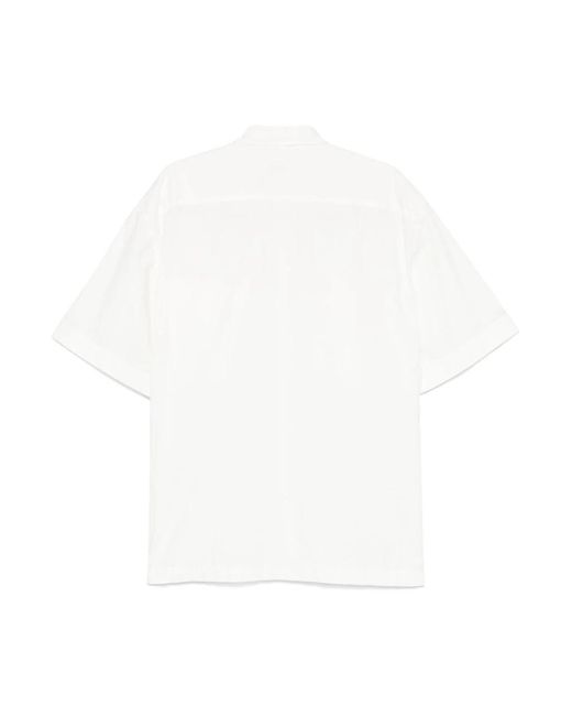Dries Van Noten White Short Sleeve Shirts for men