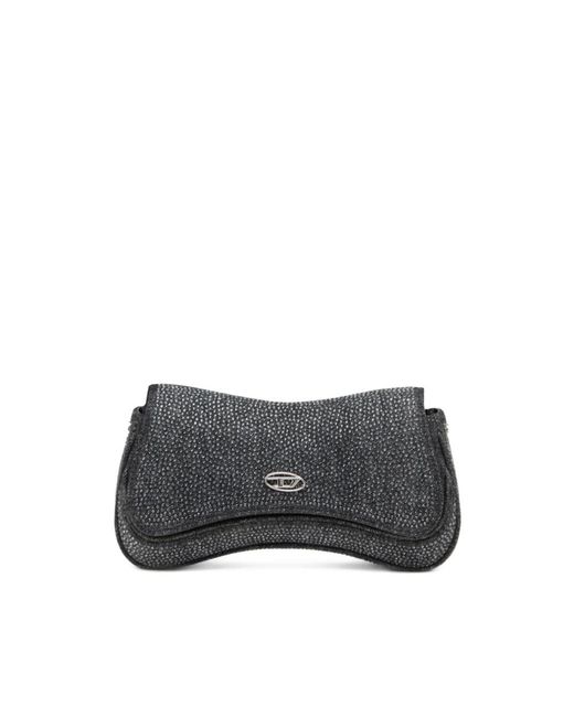 DIESEL Gray Shoulder Bags