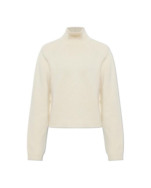 Rohe White Rollkragenpullover