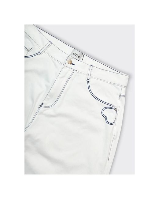Jeans > straight jeans Arte' pour homme en coloris White