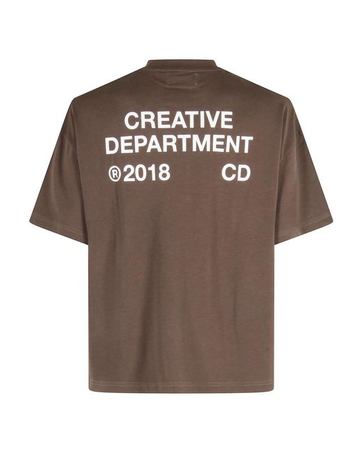 RETERNITY Tops ,Bruin ,Katoen Creative Dept T-Shirt in het Brown voor heren