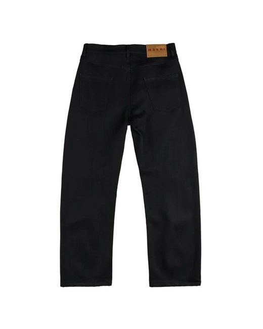 Marni Black Straight Trousers for men
