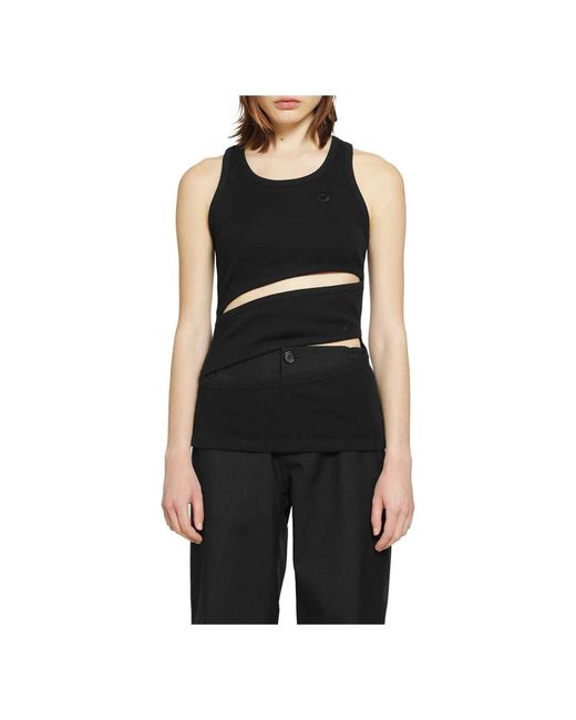 Coperni Black Sleeveless Tops