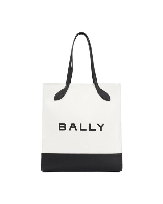 Bally White Eco-Friendly Cotton Tote Bag