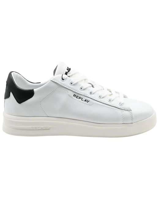 Replay Universität sneakers weiß schwarz in White für Herren