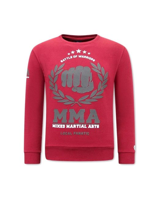 Local Fanatic Red Sweatshirts for men