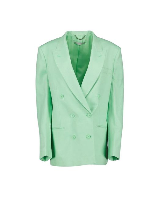 Stella McCartney Green Klassische blazer jacke