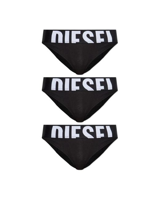 DIESEL Ondergoed ,Zwart ,Katoen Lola-D-Pop-3Pack Briefs Trio in het Black