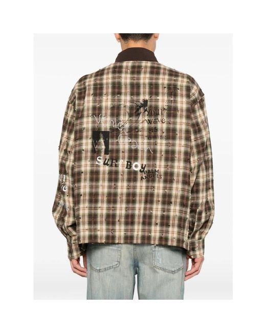 Palm Angels Brown Light Jackets for men