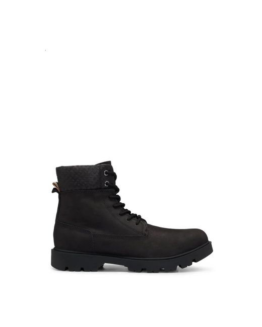 Boss Black Lace-Up Boots for men