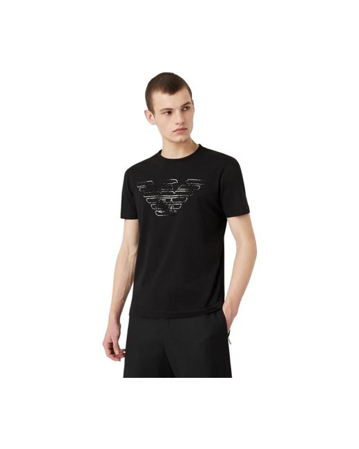 Emporio Armani Black T-Shirts for men