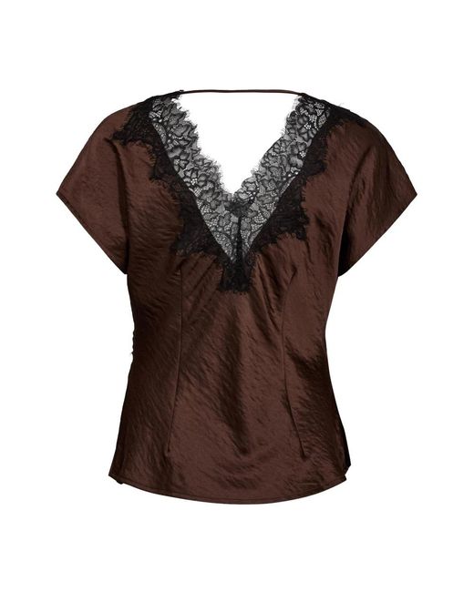 co'couture Overhemden ,Bruin ,Blouses in het Brown