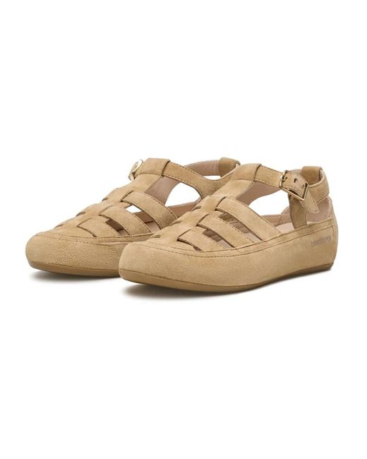 Candice Cooper Metallic Flat Sandals