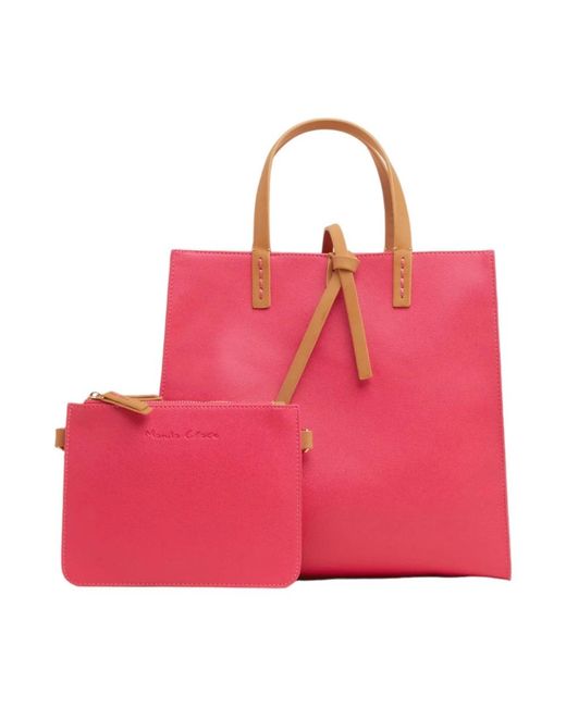 Manila Grace Pink Tote Bags