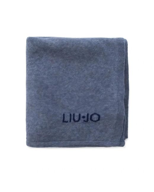 Liu Jo Sciarpa Con Logo in het Blue
