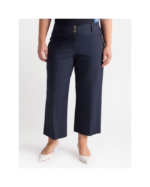 Cropped Trousers FIORELLA RUBINO en coloris Blue