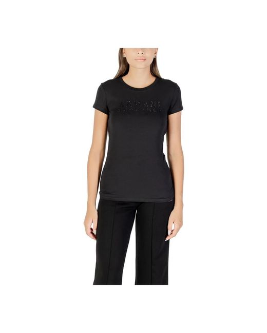 ARMANI EXCHANGE Black T-Shirts