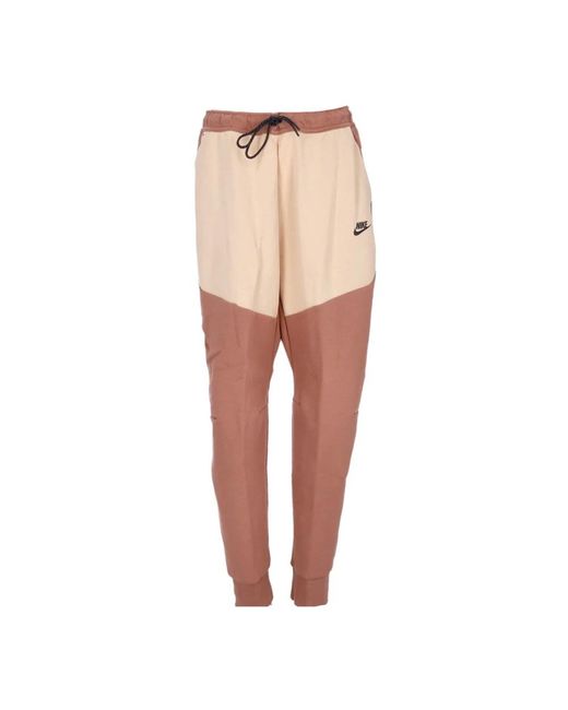 Nike Leichte Trainingshose Herren Sportswear Tech Fleece Pant Mineral Clay/ Onyx/Schwarz in Natural für Herren