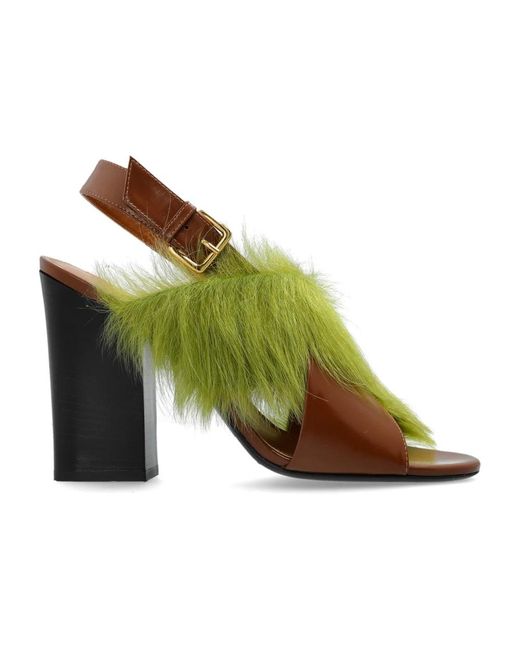 Marni Green High Heel Sandals
