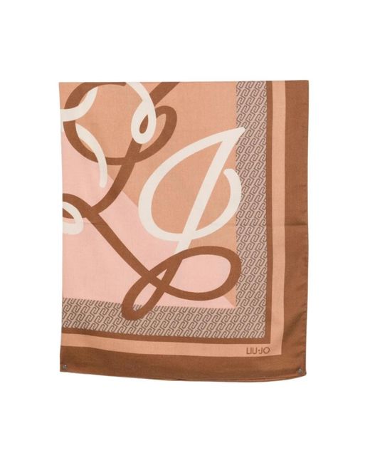 Liu Jo Brown Silk Scarves