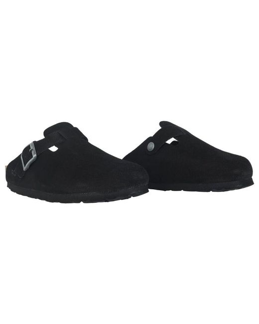 Rohde Black Schwarze Damen Clog Sandalen