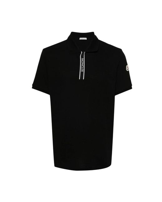 Moncler Black Polo Shirts for men