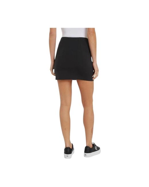 Calvin Klein Black Short Skirts