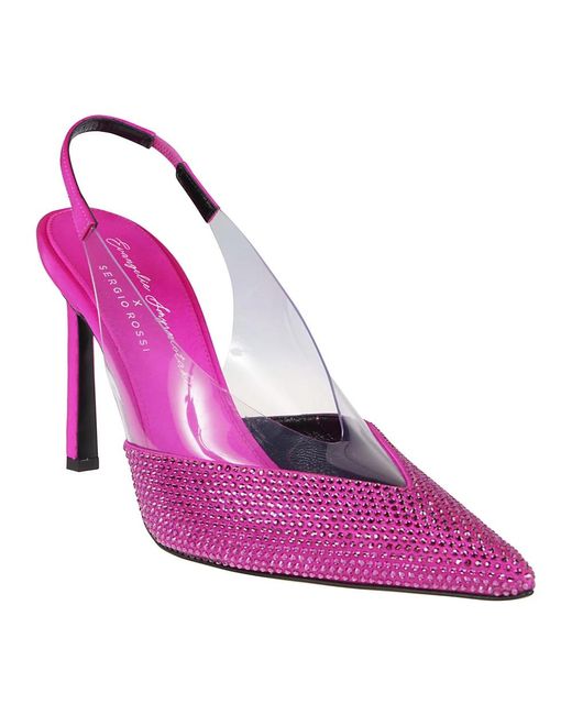Sergio Rossi Pink High Heel Sandals