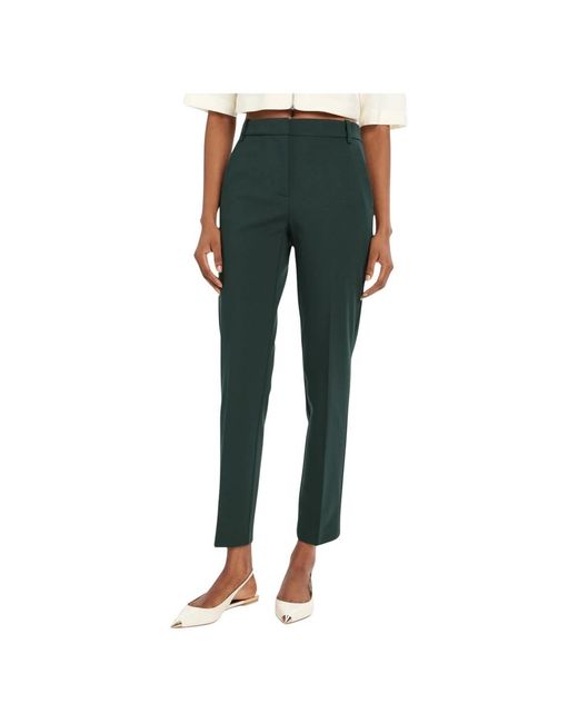 Pinko Green Slim-Fit Trousers