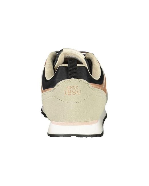 U.S. POLO ASSN. Multicolor Sportlicher schwarzer sneaker mit kontrastdetails