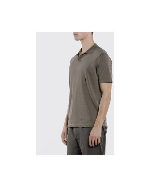 DUNO Cedric Knit Polo in het Gray voor heren