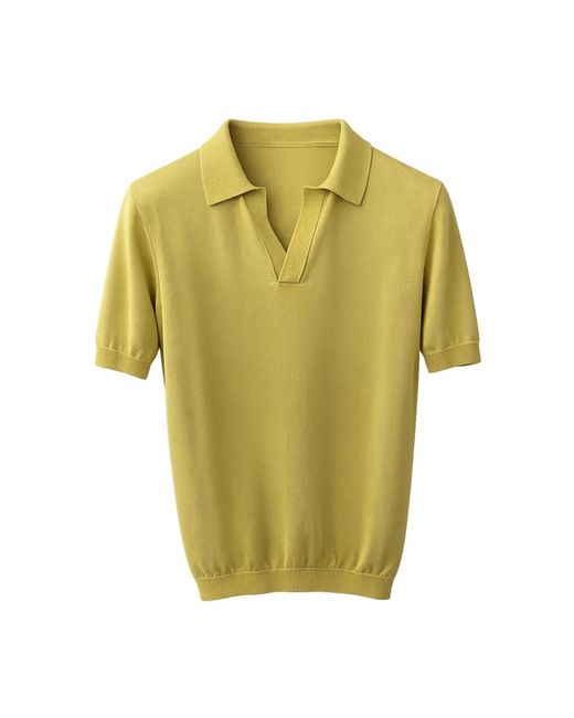 A PAPER KID Green Polo Shirts for men