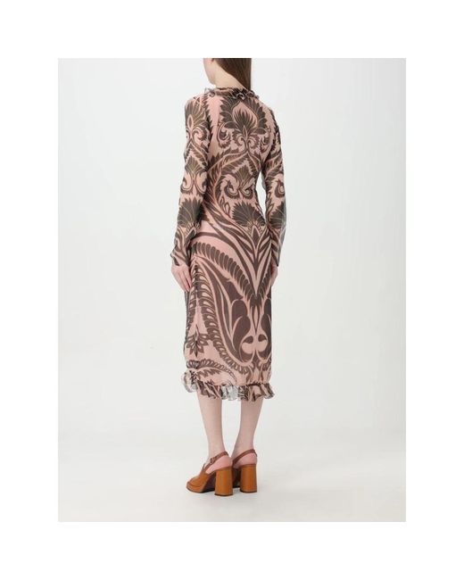 Etro Brown Midi Dresses