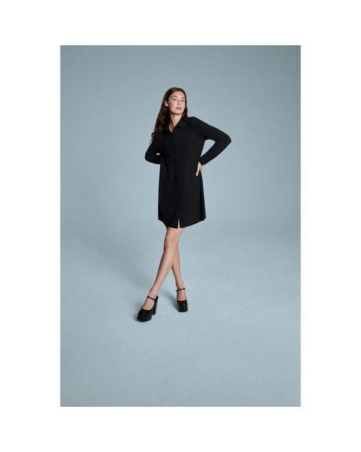 JAPANTKY Black Shirt Dresses