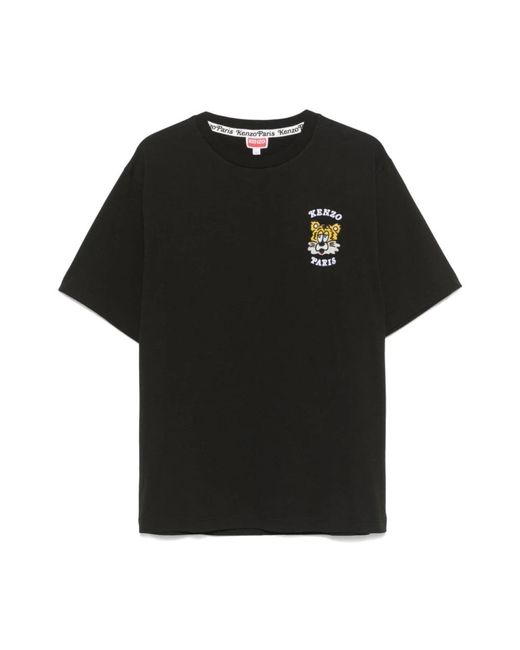 KENZO Besticktes logo-t-shirt in Black für Herren