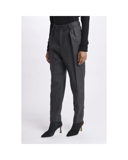 MASSCOB Gray Slim-Fit Trousers