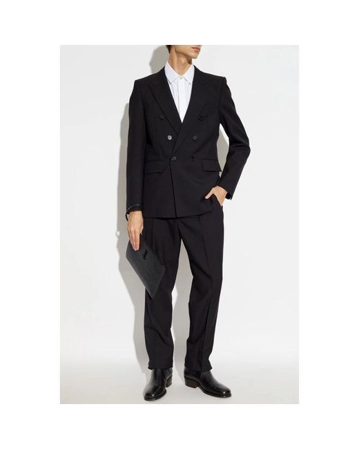 Suit Trousers Saint Laurent de hombre de color Black